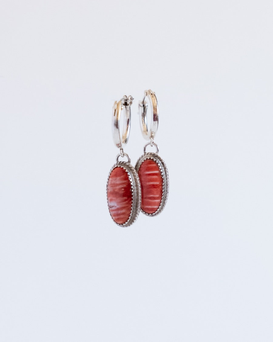 Spiny Oyster Dangle Earrings