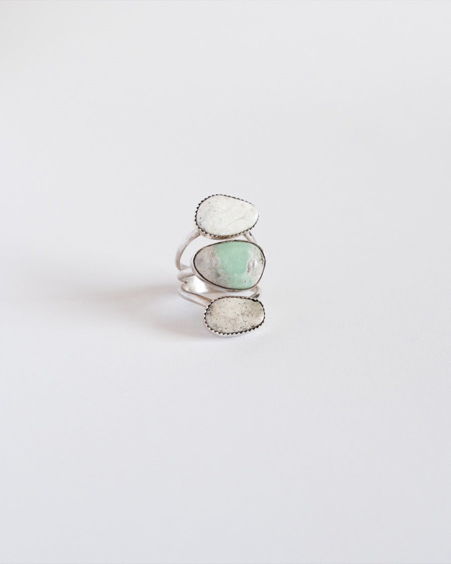 White Buffalo Turquoise - Variscite Ring