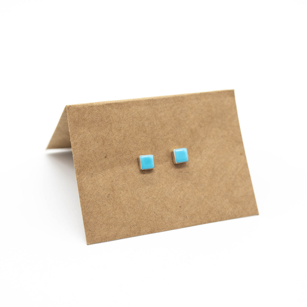 Tile Studs - Turquoise