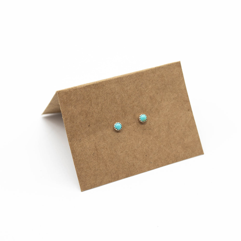 Polka Dot Studs - Turquoise