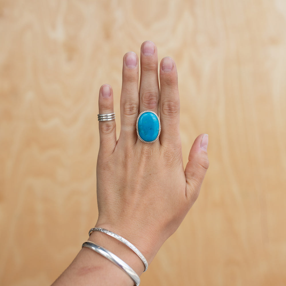 Blue Earth Ring - Size 9