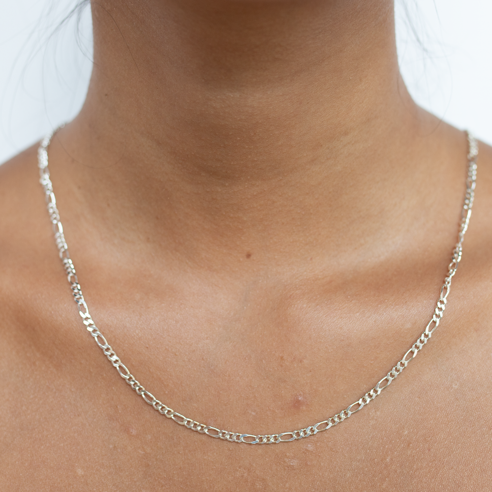 Silver Figaro Necklace Chain