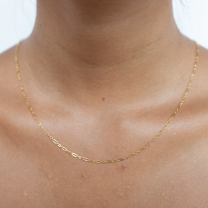 Gold Dot and Dash Necklace Chain