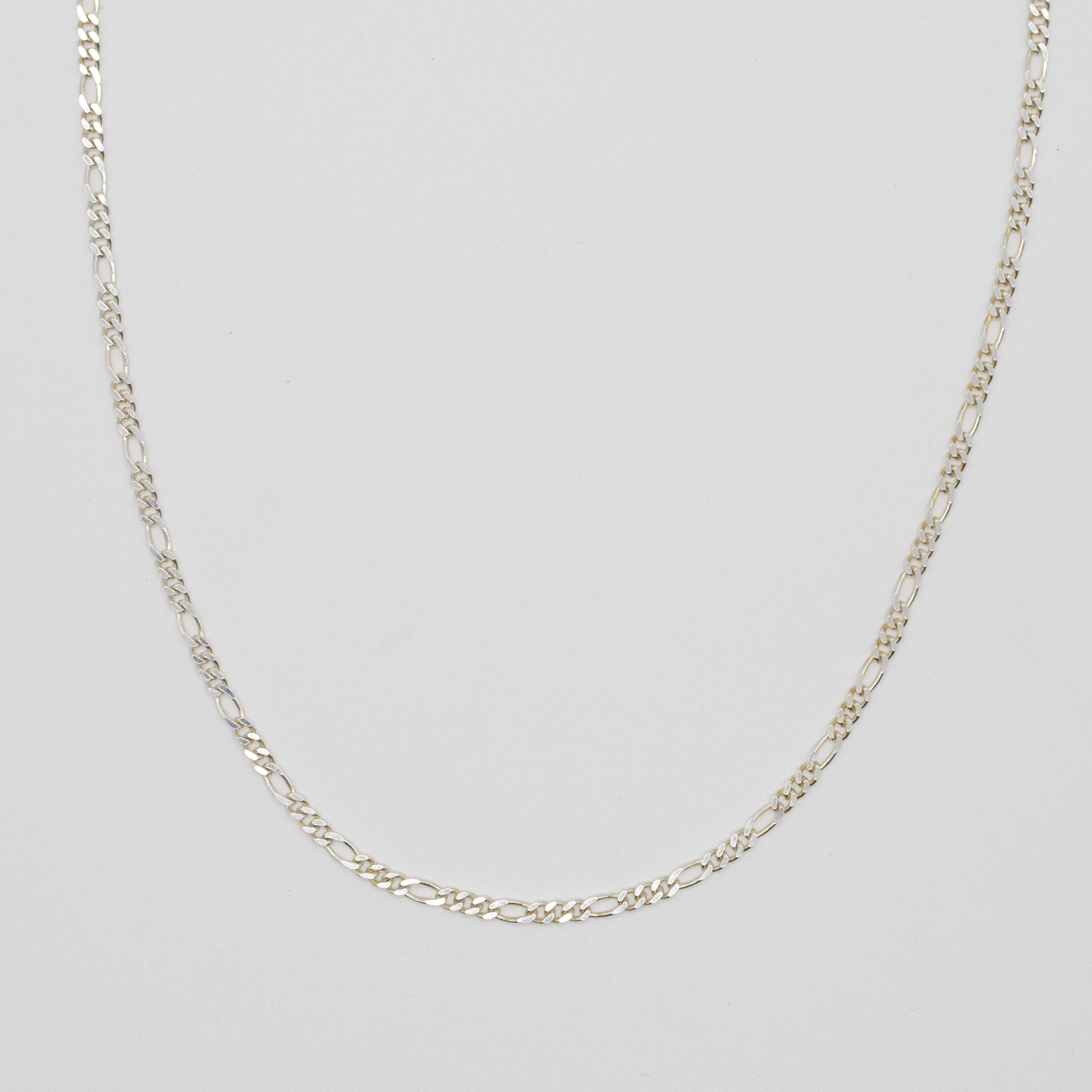 Silver Figaro Necklace Chain