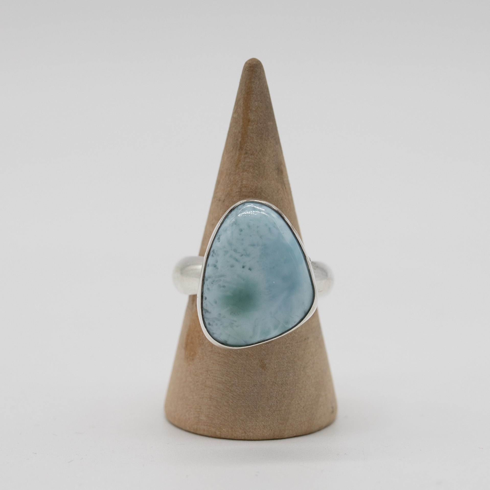 Ocean Bloom Larimar — Size 6.5