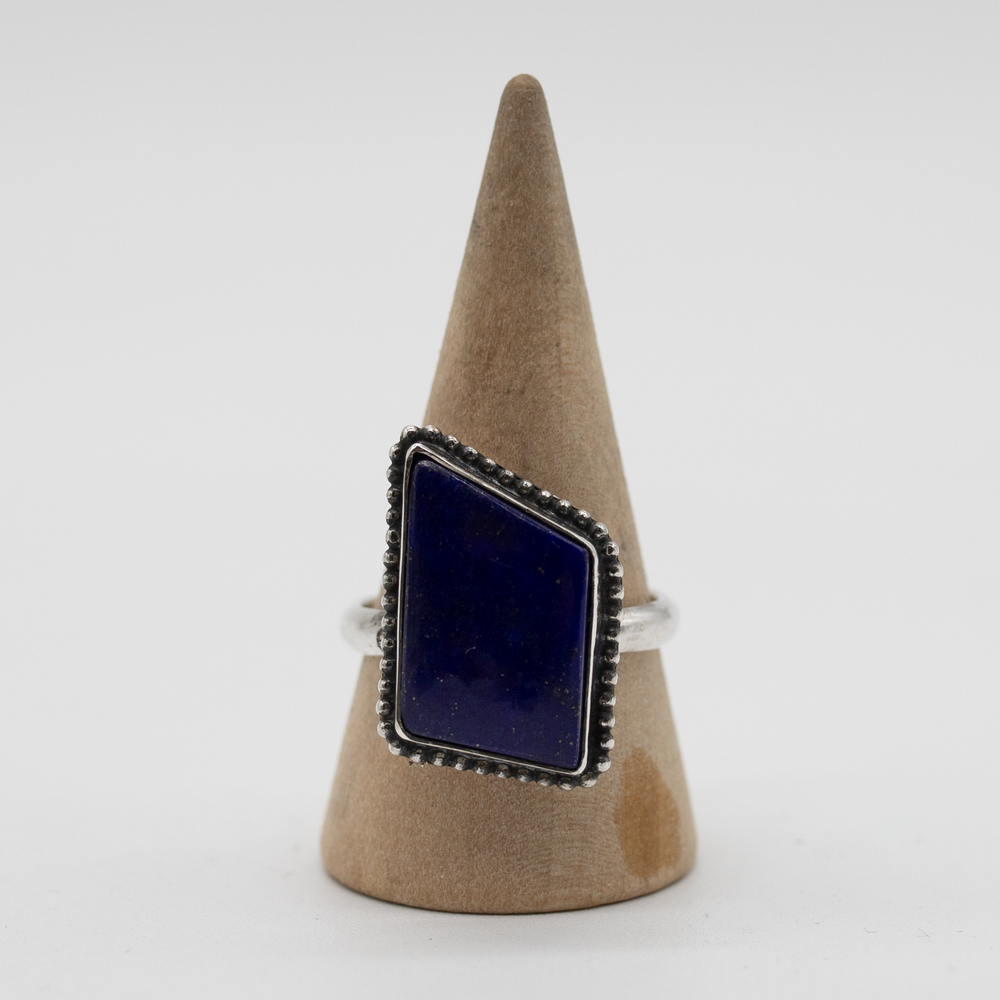 Lapis Lazuli Statement Ring — Size 8