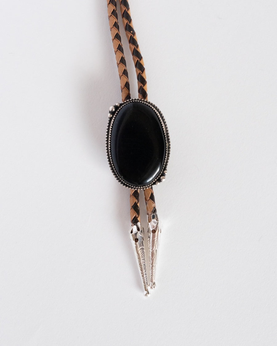 Obsidian Bolo Tie