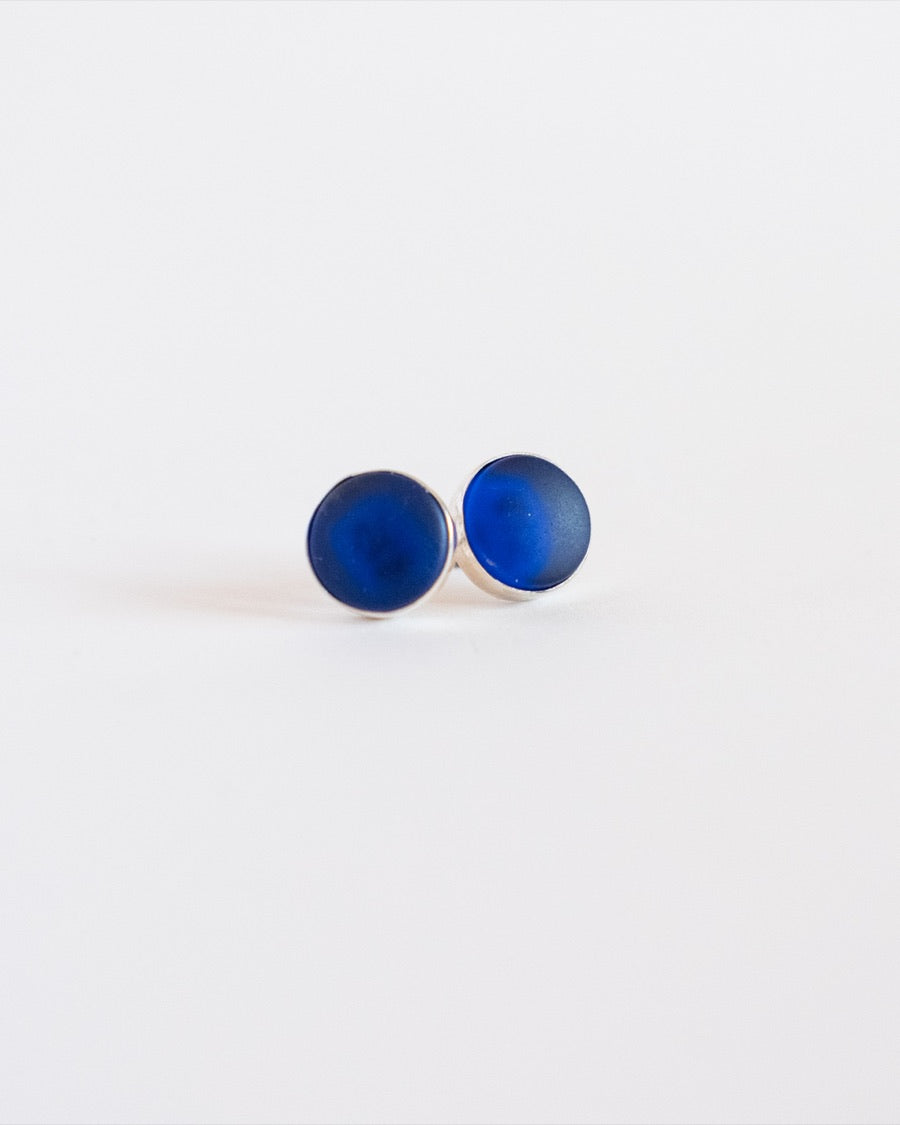 Sea Glass Stud Earring