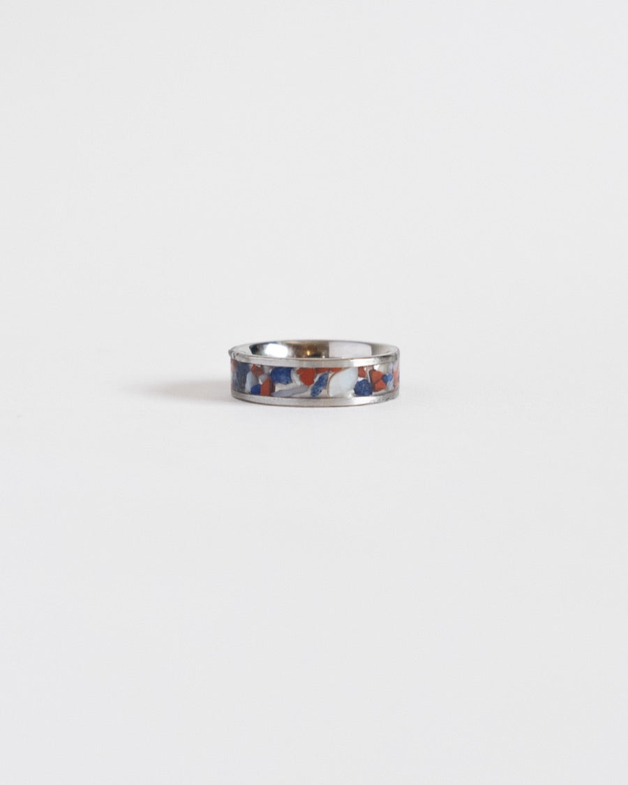 Tri-Stone - Stainless Steel Inlay Ring