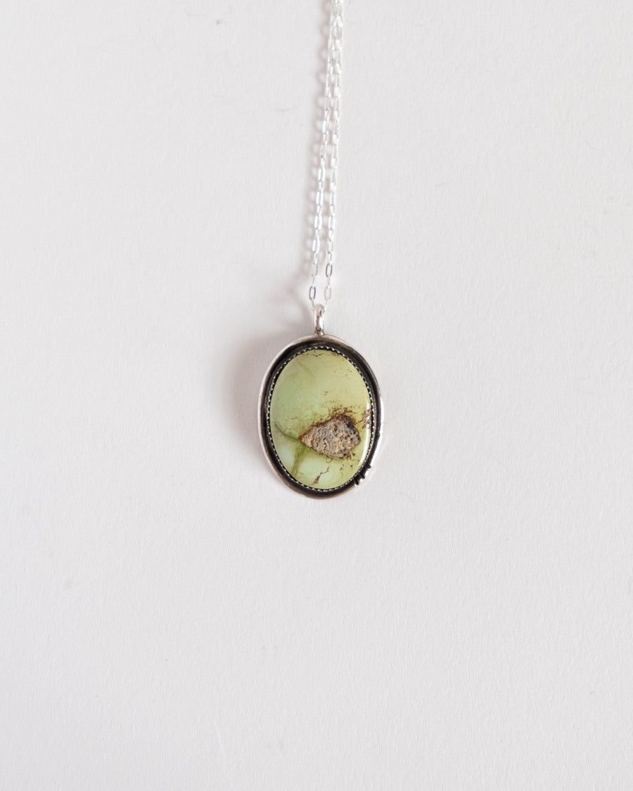The Lemon Chrysoprase Pendant