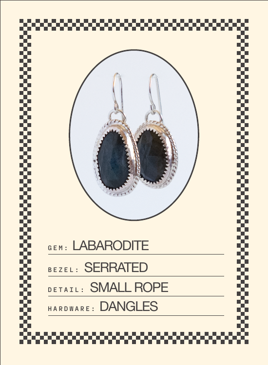 Labarodite Dangle Earrings — spec