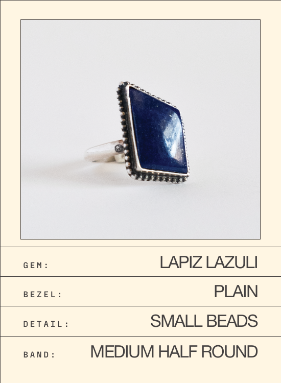 Lapiz Lazuli Ring — spec