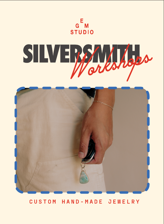 Larimar Necklace (Small Half Round) — styled