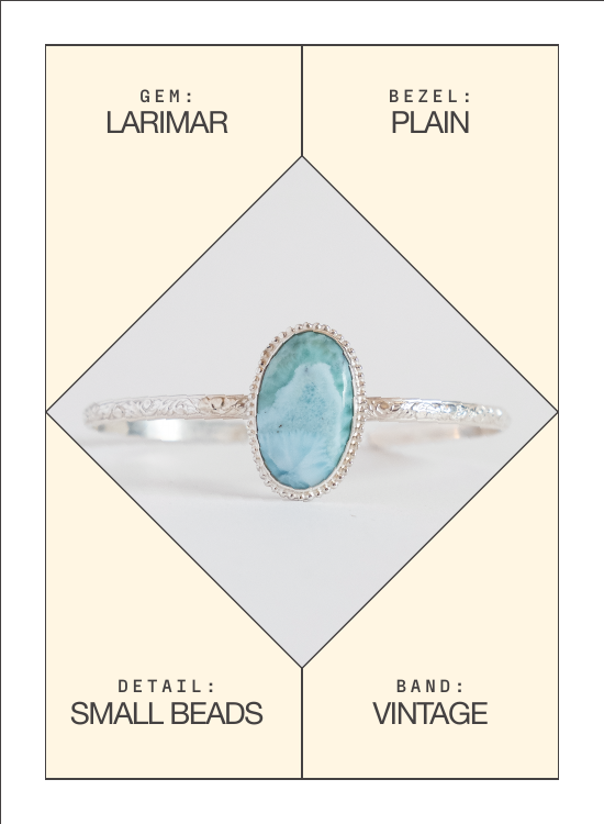 Larimar Ring (Vintage) — spec