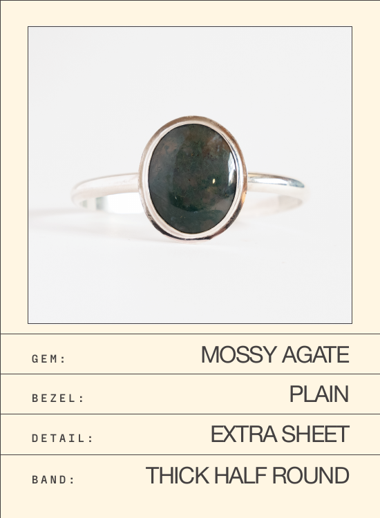 Mossy Agate Ring — spec