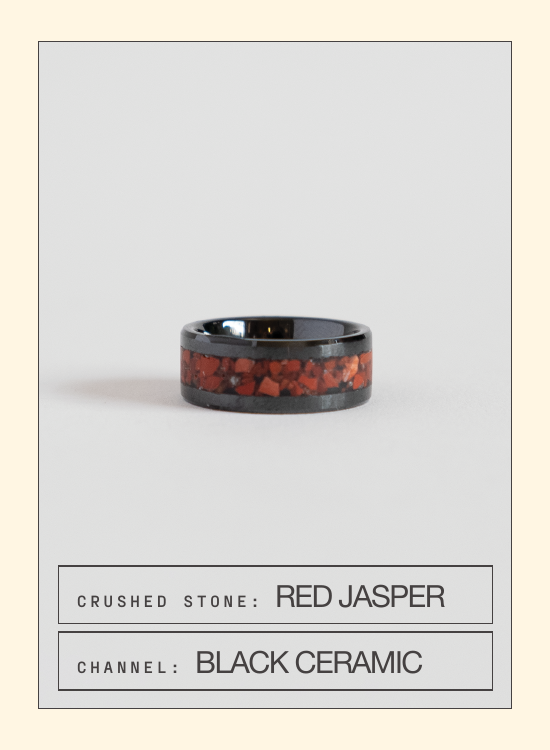 Red Jasper Inlay Ring — spec