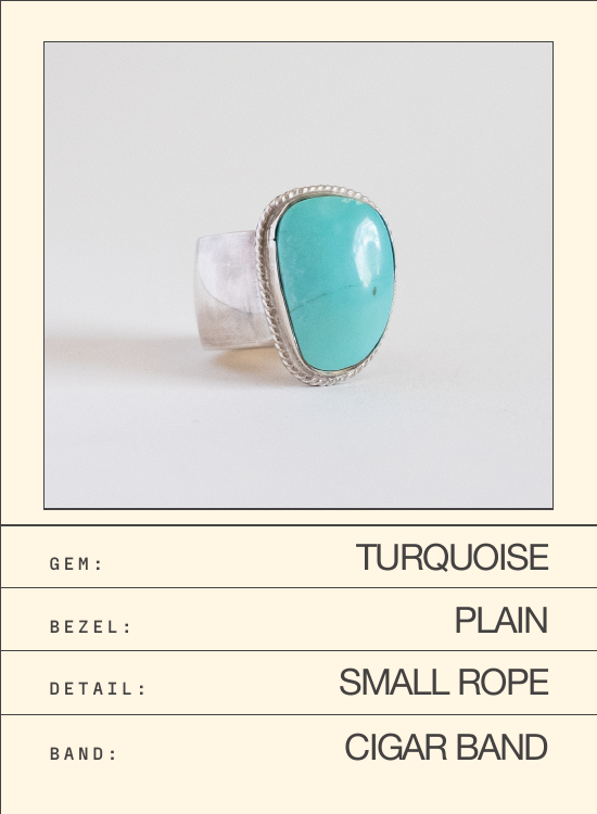 Turquoise Ring (Cigar Band) — spec